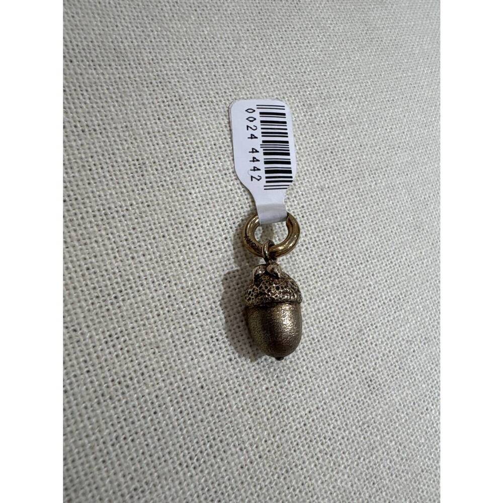 NEW STORY JEWELLERY acorn dangle charm in yellow